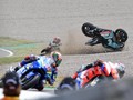 Bikin Dovi Jatuh di MotoGP Inggris, Quartararo Salahkan Rins