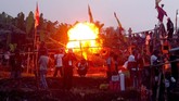 FOTO: Romantisme Dentum Kuluwung di Bogor Kuluwung berdentum saat dibunyikan, layaknya suasana perang di zaman kolonial Belanda.