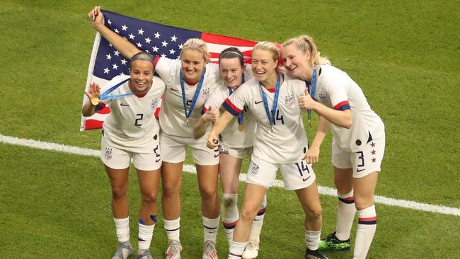 FOTO: Amerika Serikat Ratu Sepak Bola Dunia
