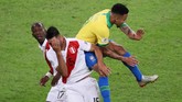 FOTO: Jesus 'Ngamuk' di Final Copa America 2019 Striker Gabriel Jesus bintang timnas Brasil di final Copa America 2019 mengamuk usai dikartu merah saat Brasil menang 3-1 atas Peru di Stadion Maracana.