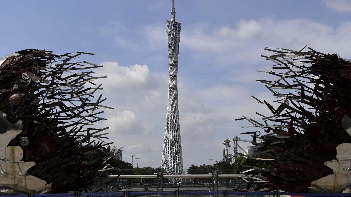 FOTO: Melihat Guangzhou dari Menara Kanton