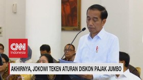 VIDEO: Jokowi Teken Aturan Diskon Pajak Jumbo
