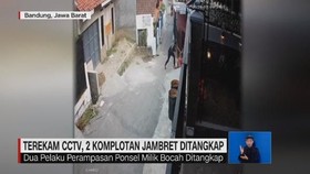 VIDEO: Terekam CCTV, 2 Komplotan Jambret Ditangkap