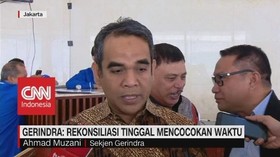 VIDEO: Gerindra Rekonsiliasi Tinggal Mencocokan Waktu