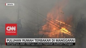 VIDEO: Puluhan Rumah Terbakar di Manggarai