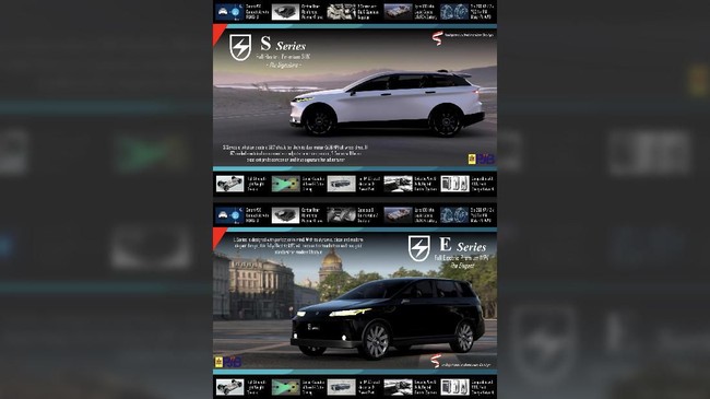 Mobil listrik PLN ada dua model, yaitu MPV 5-penumpang dan SUV 7-penumpang.