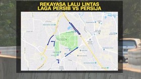 VIDEO: Rekayasa Lalu Saat Laga Persija Vs Persib di GBK