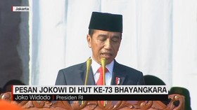VIDEO: Pesan Jokowi di HUT Ke-73 Bhayangkara