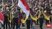 Satpam & Ormas Ikut Terjun Upacara dan Parade HUT Bhayangkara di Monas