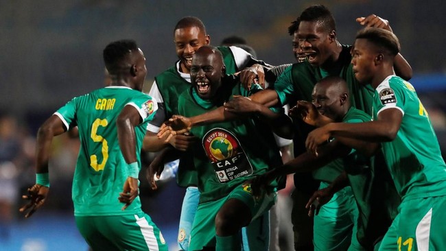 FOTO: Euforia Empat Tim di Semifinal Piala Afrika 2019