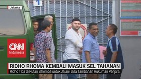 VIDEO: Ridho Rhoma Kembali Masuk Sel Tahanan