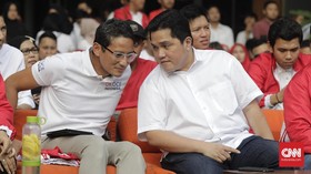 Sandiaga Uno Sebut Tak Perlu Rekonsiliasi dengan Erick Thohir