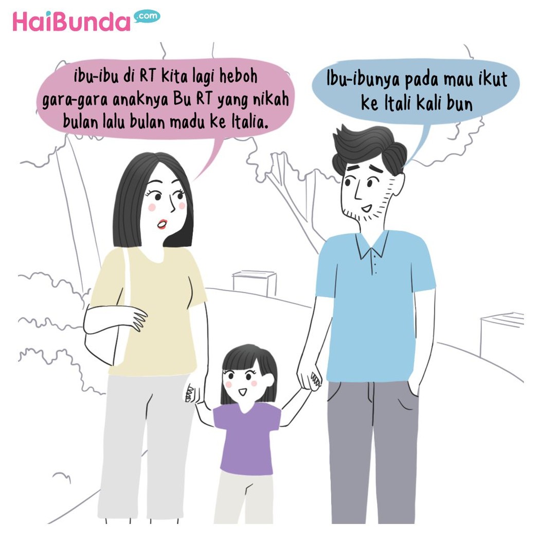 Beginilah cerita bulan madu Bunda dan Ayah di komik ini. Kalau cerita bulan madu Bunda gimana? Apa sih yang paling mengesankan? Share di kolom komentar ya.