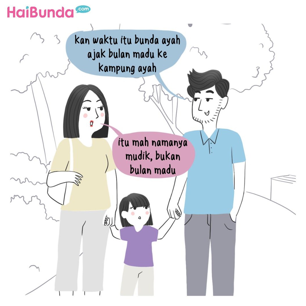 Beginilah cerita bulan madu Bunda dan Ayah di komik ini. Kalau cerita bulan madu Bunda gimana? Apa sih yang paling mengesankan? Share di kolom komentar ya.