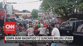 VIDEO: Gempa Bumi Magnitudo 7,2 Guncang Maluku Utara