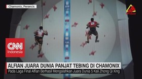 VIDEO: Alfian Juara Dunia Panjat Tebing di Chamonix