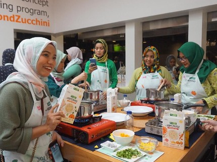 Serunya Para Bunda Masak Bubur Manado untuk MPASI