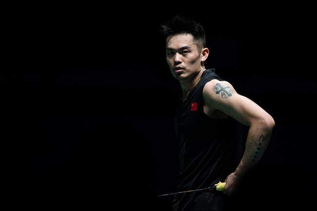 Lin Dan Lin Dan of China reacts during the men's singles final match against Chen Long of China at the Malaysia Open badminton tournament in Kuala Lumpur on April 7, 2019. SADIQ ASYRAF / AFP (Photo by SADIQ ASYRAF / AFP)