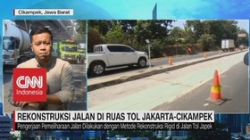 VIDEO: Rekonstruksi Jalan di Ruas Tol Jakarta-Cikampek