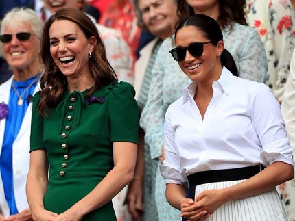 Akrabnya Kate Middleton & Meghan Markle Nonton Final Wimbledon