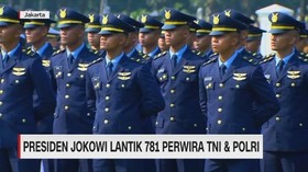 VIDEO: Presiden Jokowi Lantik 781 Perwira TNI & Polri