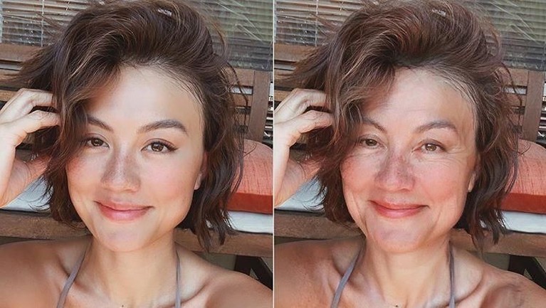 Para selebriti terkenal sedang terserang deman aplikasi Face App, yang membuat wajah terlihat tua. Penasaran?