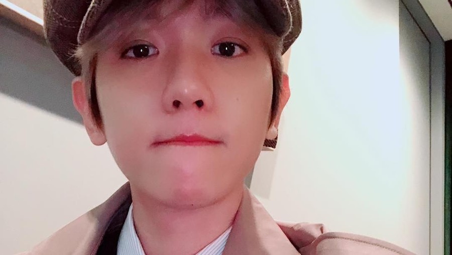 Baekhyun EXO berbagi trik mendapatkan hasil selfie terbaik. 