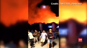 VIDEO: Kebakaran Lahan di Kroasia, Penonton Konser Dievakuasi