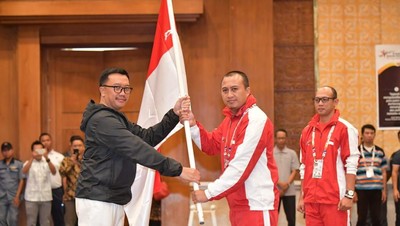 Menteri Pemuda dan Olahraga Imam Nahrawi mengukuhkan sebanyak 183 atlet pelajar Indonesia yang akan berjuang di ajang ASEAN Schools Games 2019.