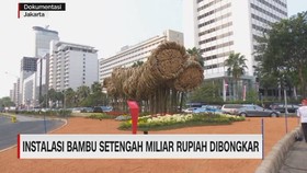 VIDEO: Instalasi Bambu Setengah Miliar Dibongkar
