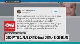 VIDEO: Dino Patti Djalal Kritik Gaya Cuitan Rich Brian