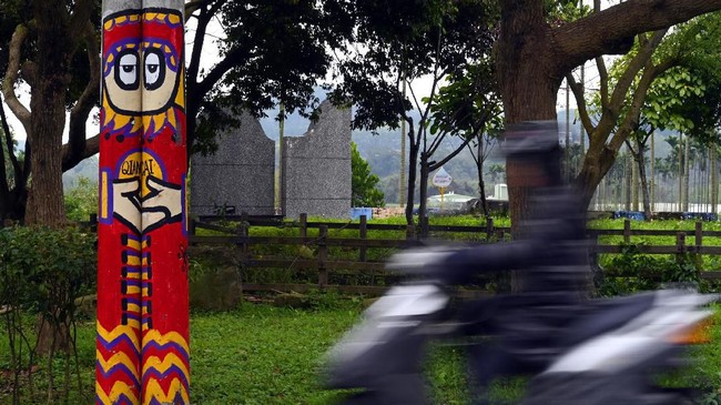 FOTO: Graffiti Peneman Desa Lansia di Taiwan