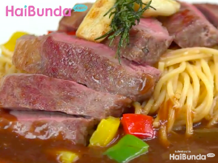 Resep Steak Pasta, Manjakan Lidah Penikmat Sirloin & Spageti