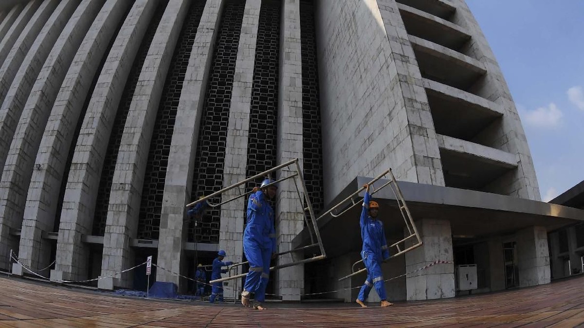 FOTO: Renovasi Masjid Istiqlal