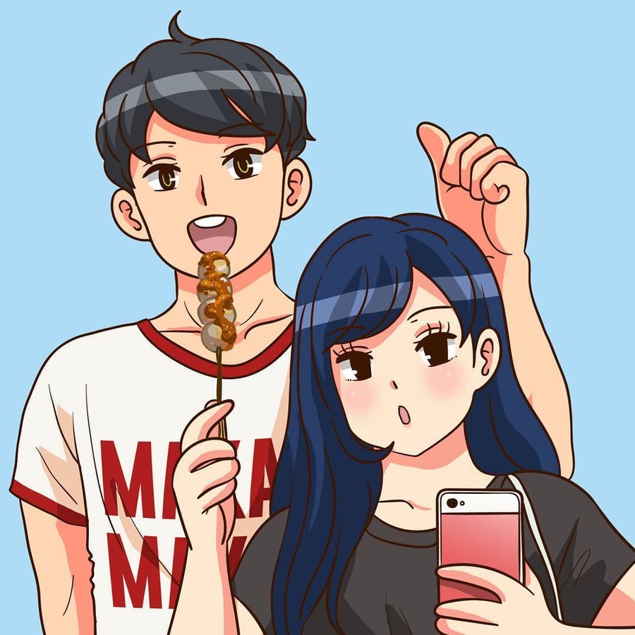 1. Jajan Squad Hobi jajan dan kuliner, coba baca Webtoon ini.