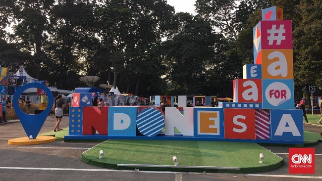 Terdapat lima spot Instagramable yang bisa digunakan untuk berfoto-foto selama gelaran Indonesia Open 2019 di Istora Senayan.