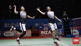 Ahsan/Hendra Akui Sempat Tertekan dari Ganda Jepang