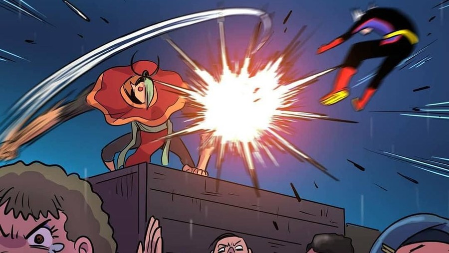 Deretan webtoon yang mengangkat kisah super hero dari Indoensia.