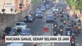 VIDEO: Wacana Ganjil Genap Selama 15 Jam