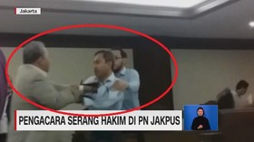 VIDEO: Pengacara Serang Hakim di PN Jakpus