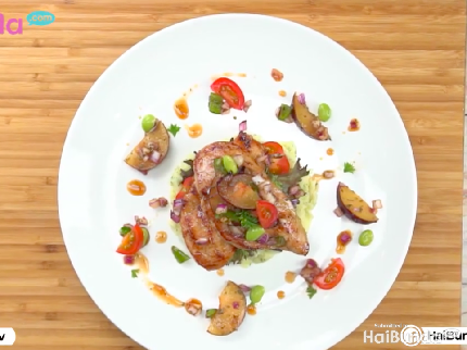 Resep Steak Ayam Salsa Buah Plum, Makan Malam Serasa di Restoran
