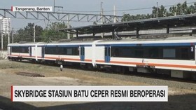 VIDEO: Skybridge Stasiun Batu Ceper Resmi Beroperasi