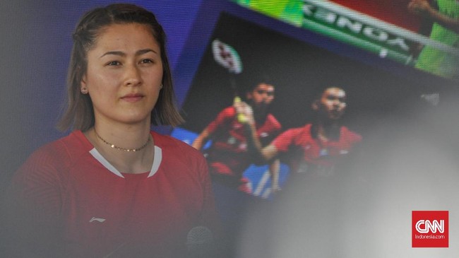 Atlet badminton asal Australia, Gronya Somerville, disambut meriah oleh para penggemar Indonesia saat acara meet and greet di ajang Indonesia Open 2019.