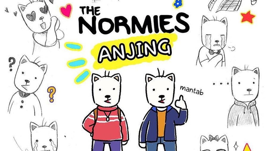 Deretan webtoon dengan karakter utama seekor hewan.