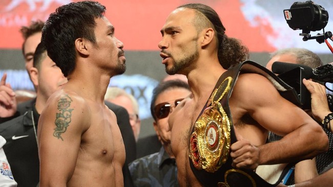 Manny Pacquiao sesumbar ingin mengajarkan Keith Thurman layaknya guru dan murid pada pertarungan tinju gelar welter WBA Super.
