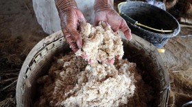 FOTO: Produksi Garam 'Langka' dari Air Sungai di Grobogan