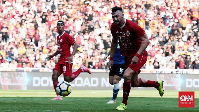 Duel babak pertama Persija Jakarta lawan Arema FC berakhir dengan skor imbang dalam laga Liga 1 2019 di Stadion Utama Gelora Bung Karno (SUGBK).