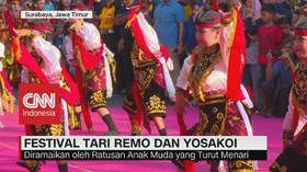VIDEO: Festival Tari Remo dan Yosakoi di Surabaya