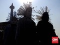 Warga DKI Rayakan Lebaran Betawi di Kawasan Monas