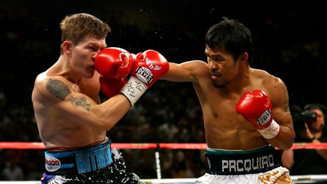 Eks Petinju Inggris Curigai Pacquiao Pakai 'Obat-obatan' Mantan petinju asal Inggris Ricky Hatton mencurigai Manny Pacquiao menggunakan obat-obatan untuk meningkatkan performa di atas ring.